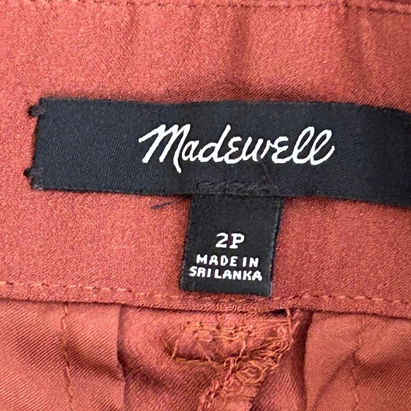 Madewell Capri Belted Casual Pants Sz 2P - Picture 4 of 9